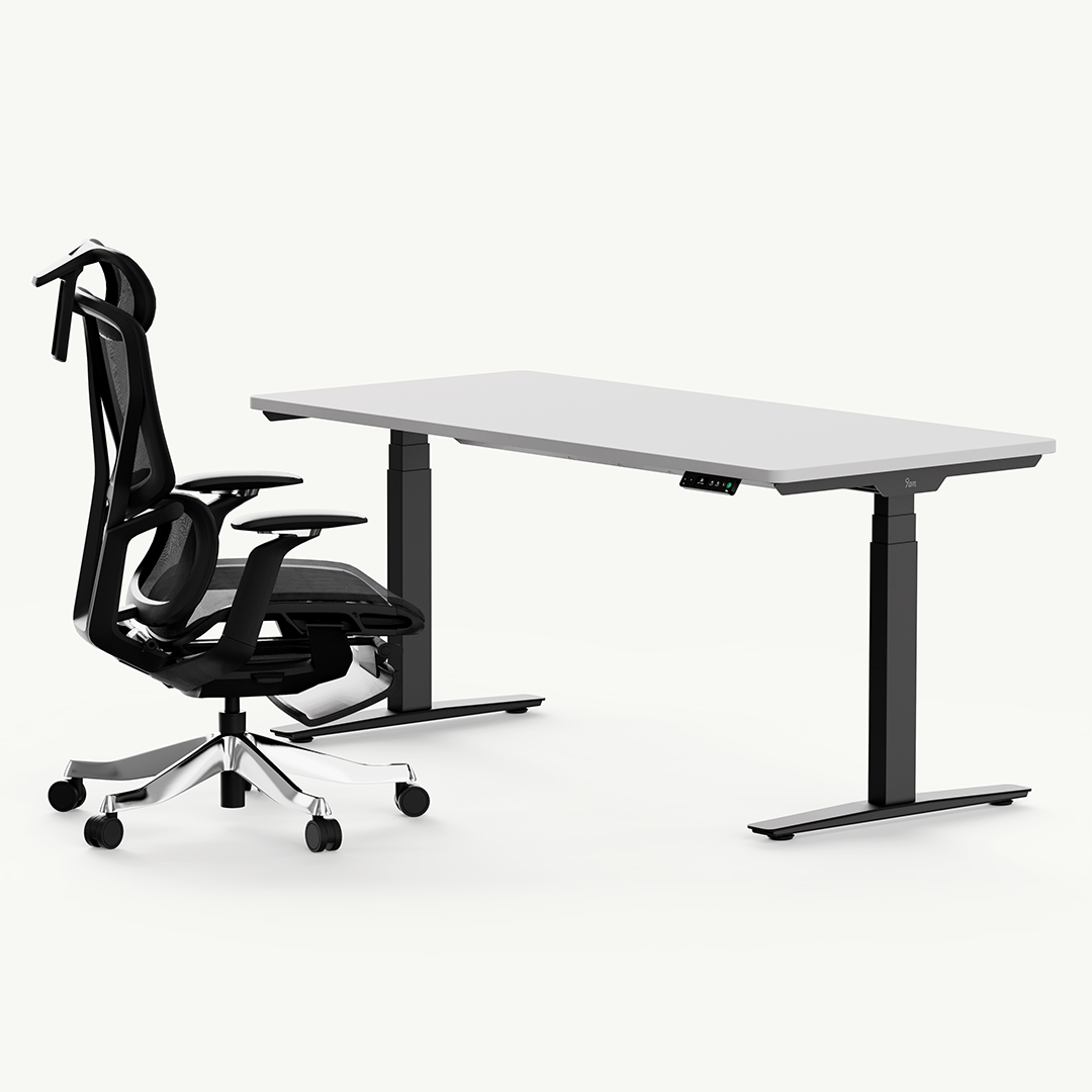 Classic Pesk Standing Desk and Galileo Chair Set