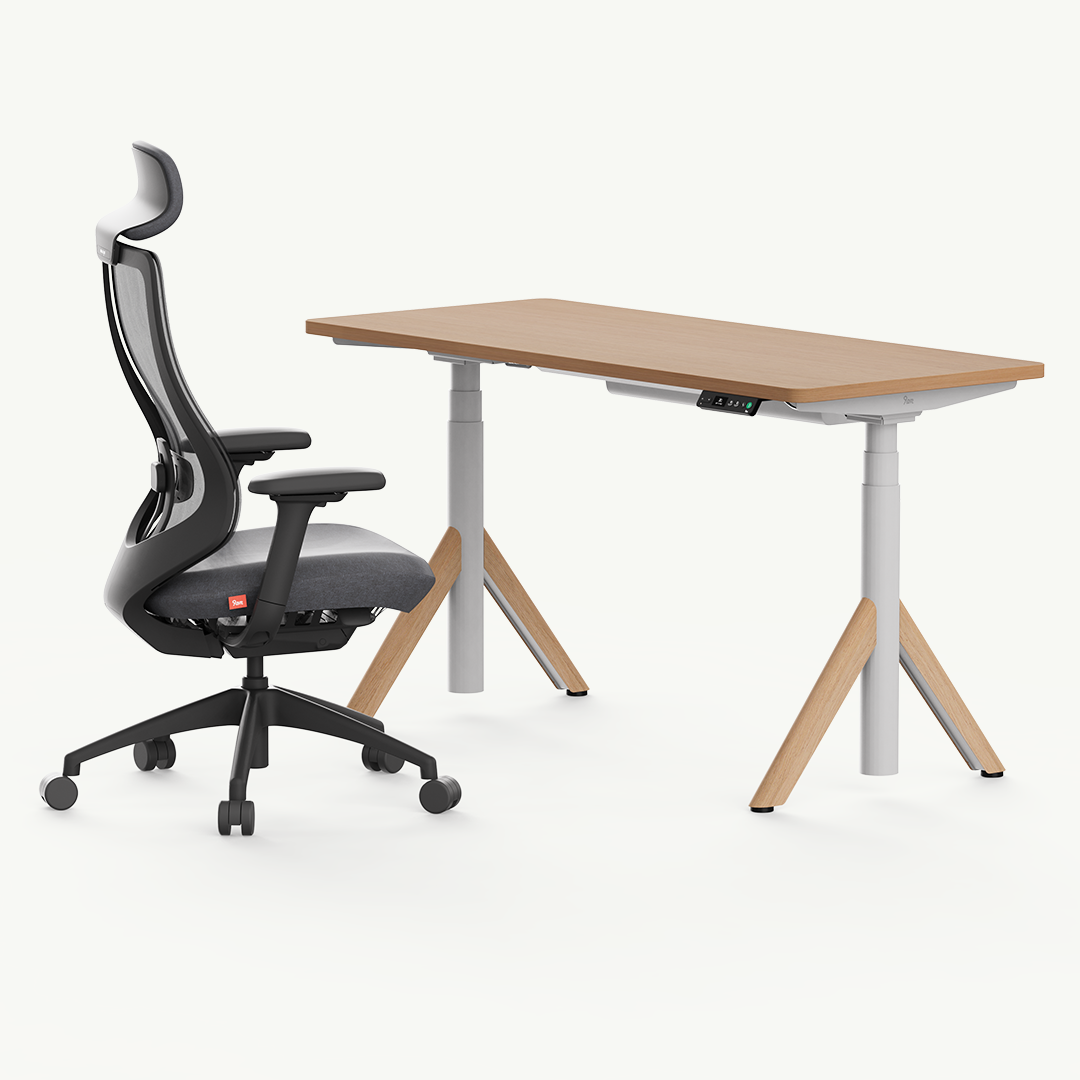 Robin Pro Standing Desk and Ergonomic Chair Set