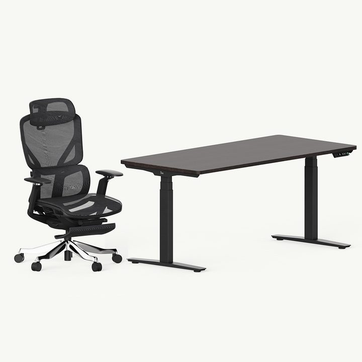 Classic Pesk Standing Desk and Galileo Chair Set