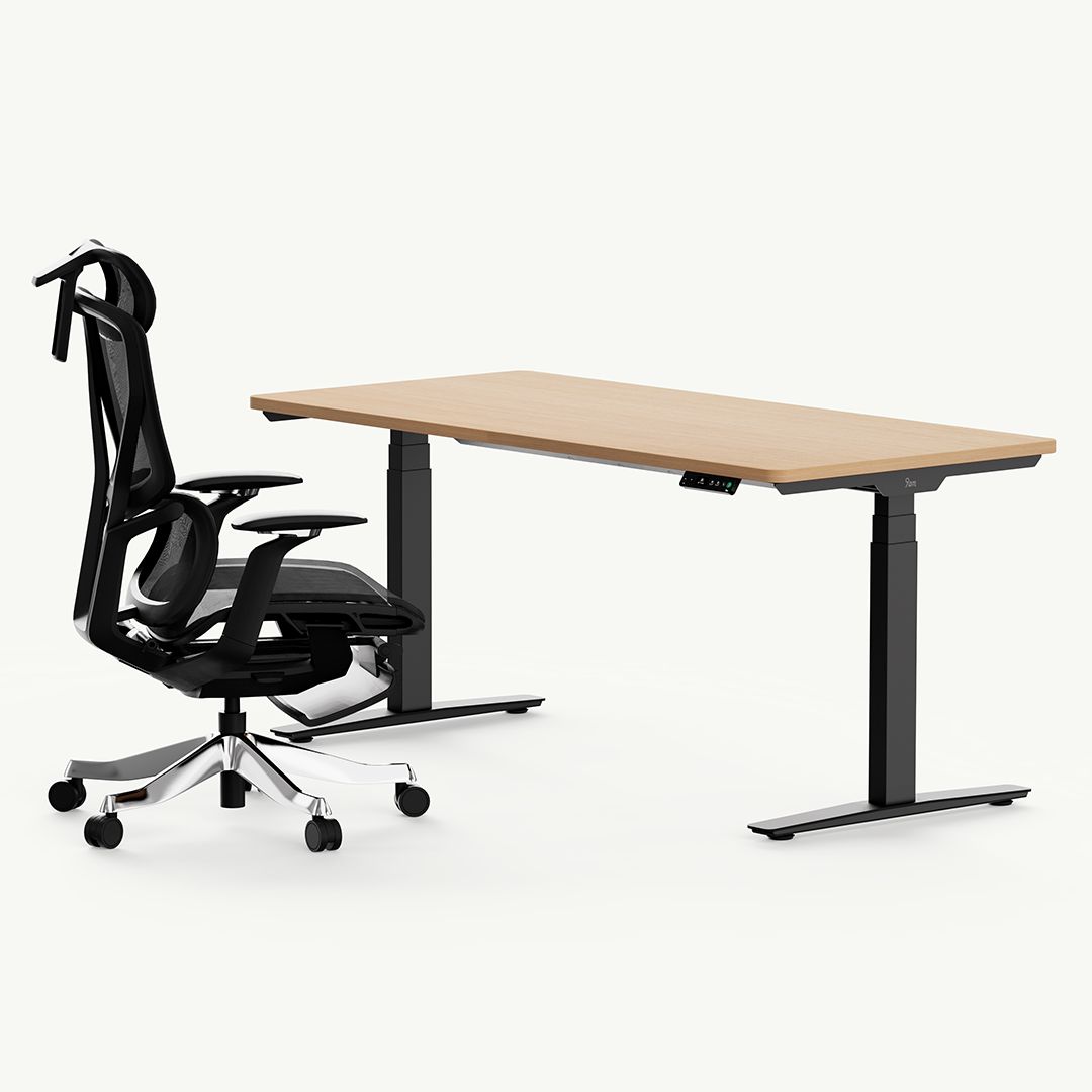 Classic Pesk Standing Desk and Galileo Chair Set