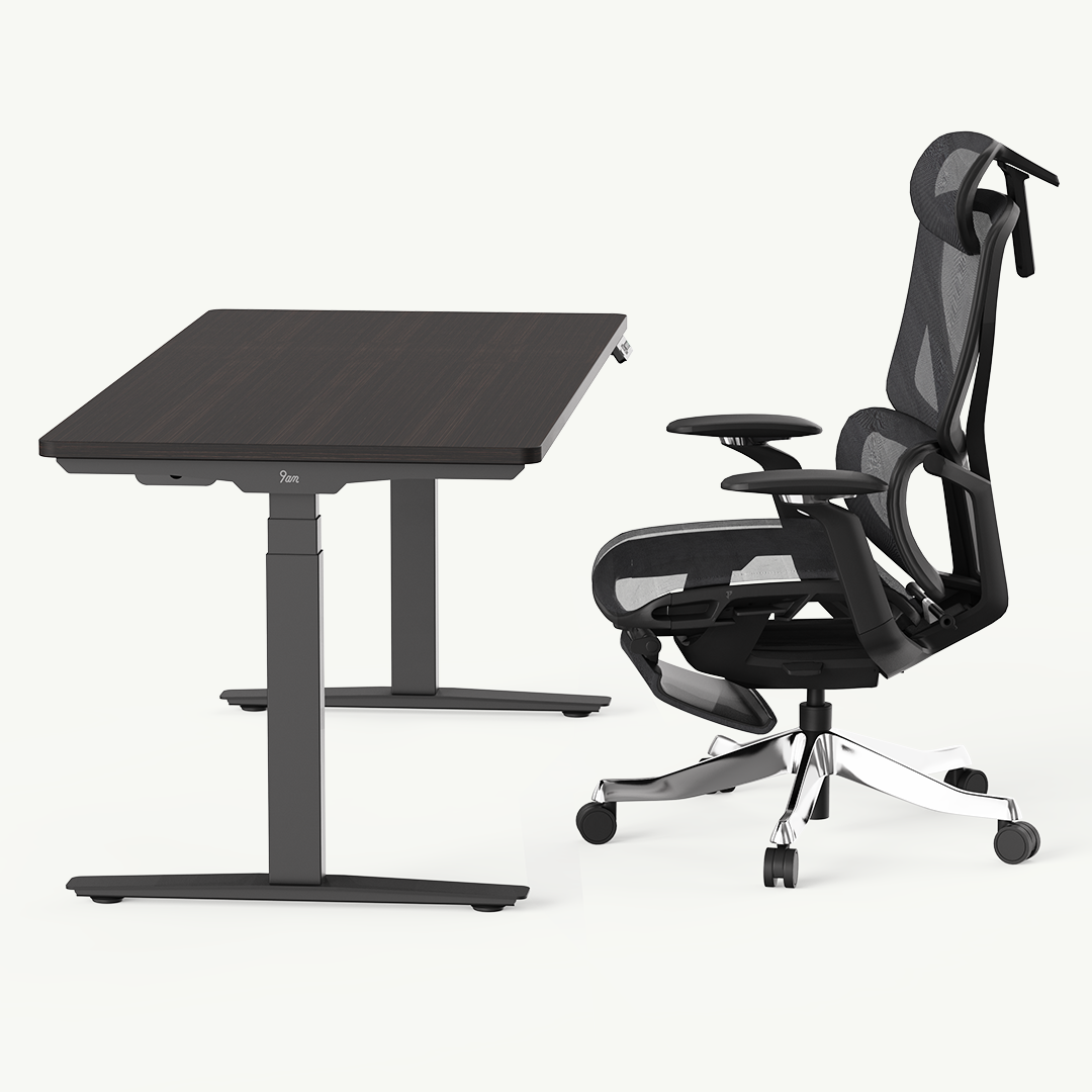 Classic Pesk Standing Desk and Galileo Chair Set