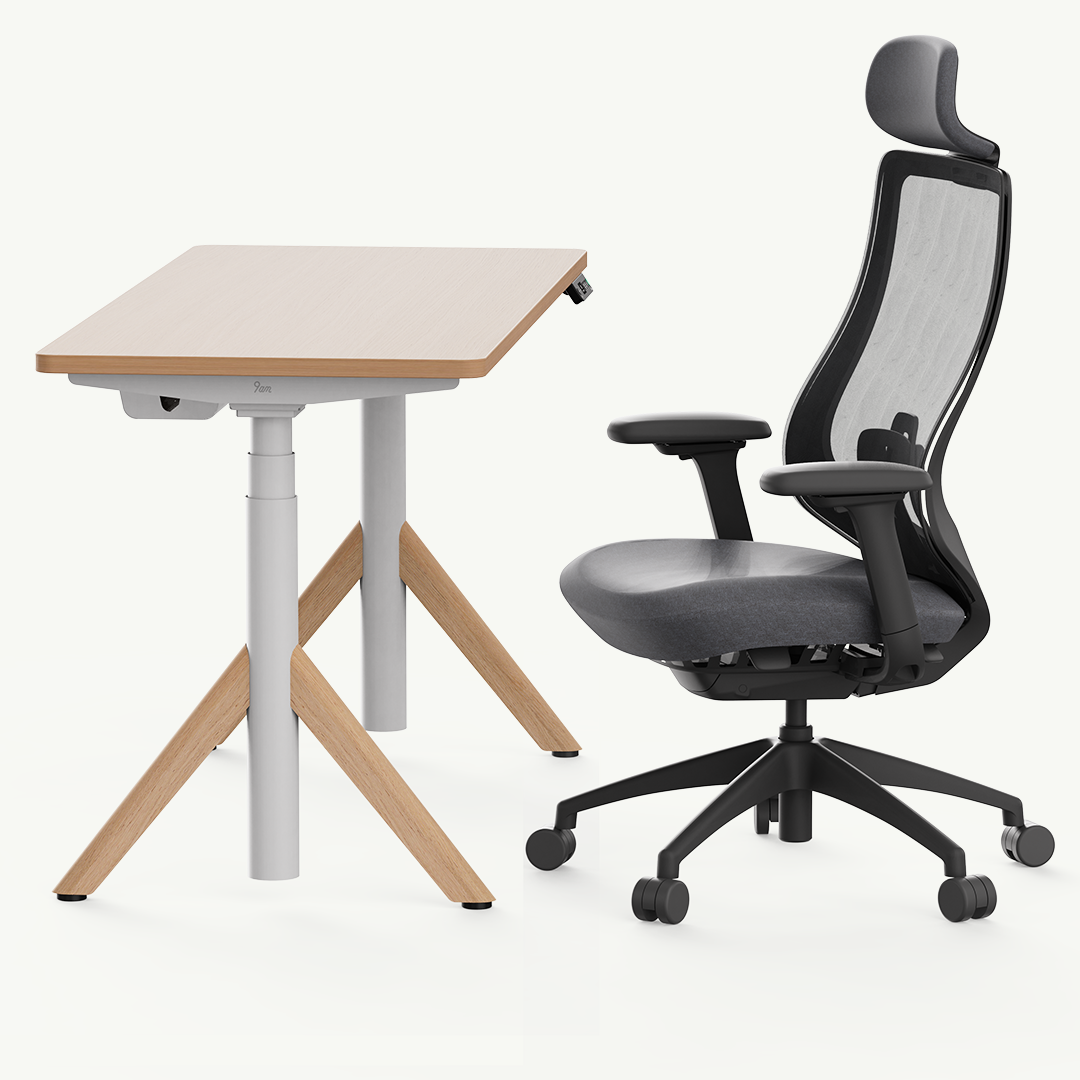 Robin Pro Standing Desk and Ergonomic Chair Set