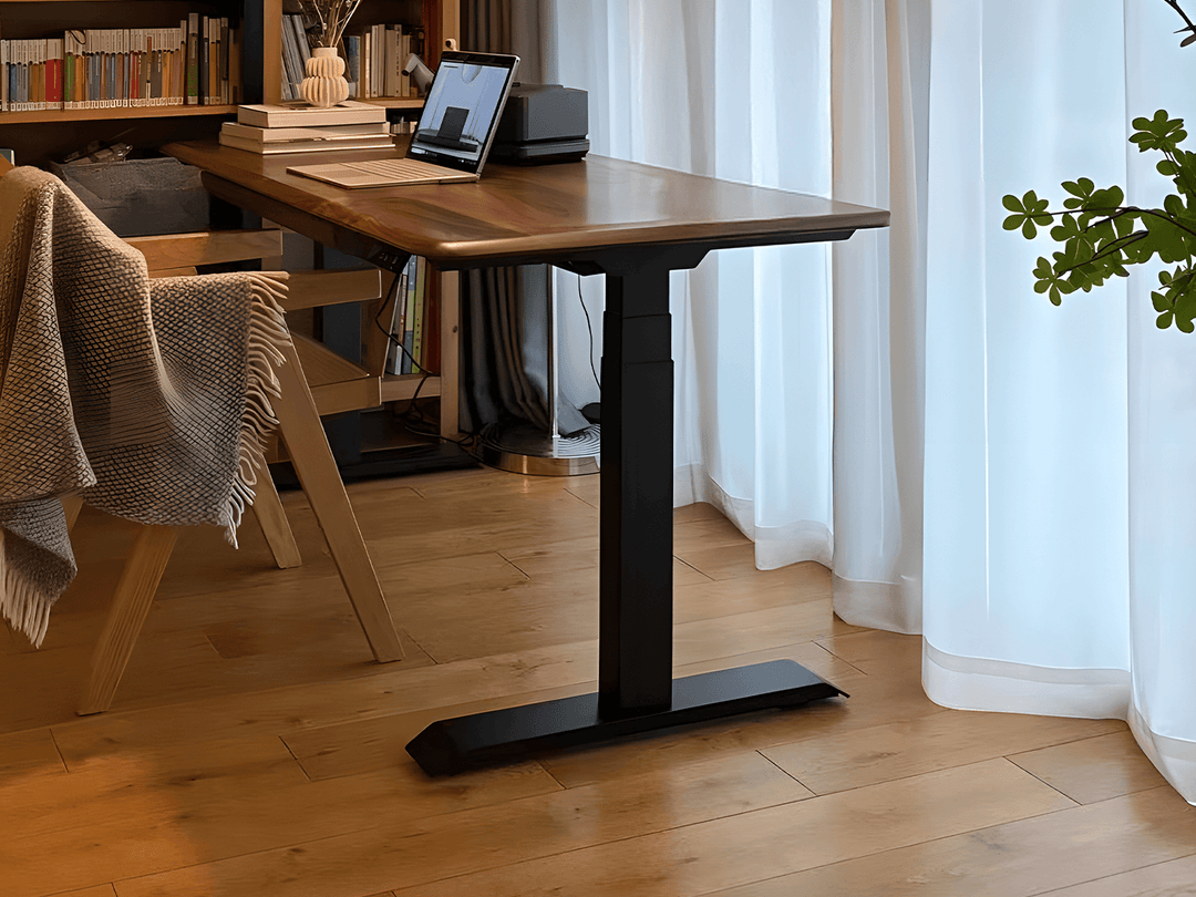 Solid Wood Standing Desk & Ergonomic Chair Set