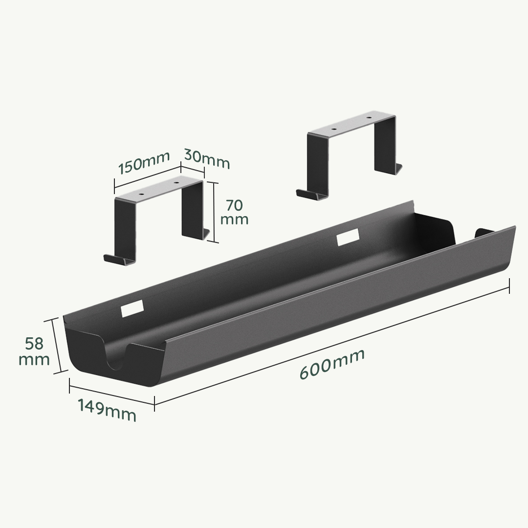 Under Desk Cable Management Tray Wire Organiser