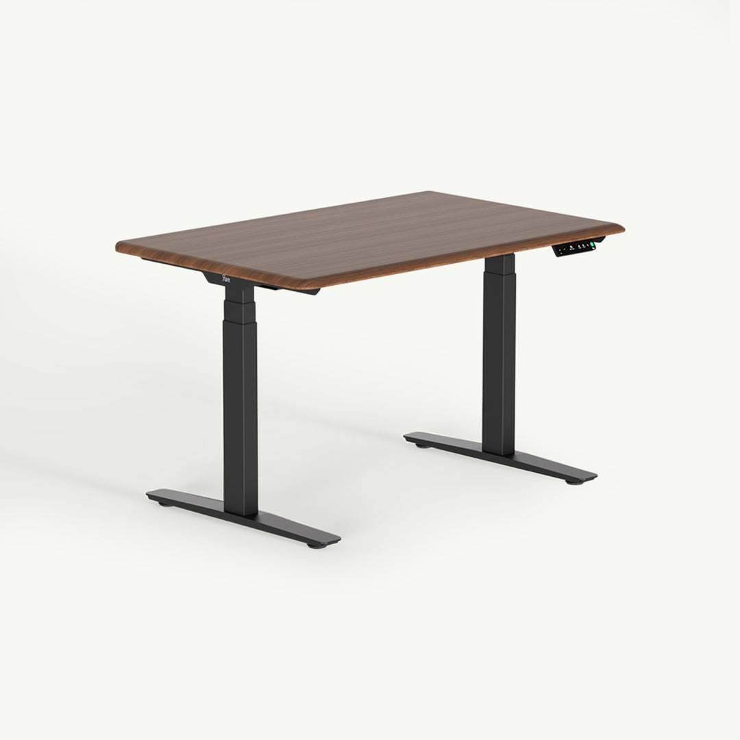 Pesk Pro Walnut Hardwood Dual Electric Standing Desk